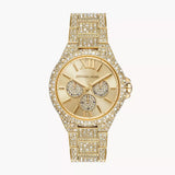 Michael Kors Camille Pavé Crystals Gold Dial Gold Steel Strap Watch for Women - MK6958 Authentic Buy Shop Now
