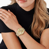 Michael Kors Camille Pavé Crystals Gold Dial Gold Steel Strap Watch for Women - MK6958 Authentic Buy Shop Now