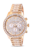 Michael Kors Layton Chronograph Gold Dial Gold Steel Strap Watch For Women - MK6977 Authentic Buy Shop Now