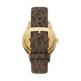Michael Kors Runway Quartz Black Dial Brown Leather Strap Watch For Women - MK6979 Authentic Buy Shop Now