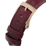 Michael Kors Parker Chronograph Red Dial Red Leather Strap Watch For Women - MK6986 Authentic Buy Shop Now