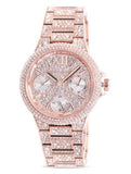 Michael Kors Camille Multifunction Crystals Rose Gold Dial Rose Gold Steel Strap Watch For Women - MK6997 Authentic Buy Shop Now