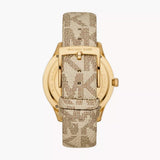Michael Kors Jaycie Quartz Gold Dial White Leather Strap Watch for Women - MK2861 Authentic Buy Shop Now