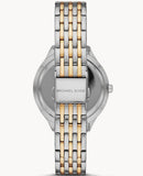 Michael Kors Mindy Three Hand White Dial Two Tone Steel Strap Watch For Women - MK7084 Authentic Buy Shop Now