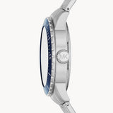 Michael Kors Cunningham Multifunction Blue Dial Silver Steel Strap Watch For Men - MK7153 Authentic Buy Shop Now
