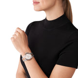 Michael Kors Bradshaw Chronograph White Dial Two Tone Steel Strap Watch For Women - MK7258 Authentic Buy Shop Now