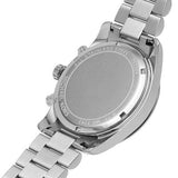 Michael Kors Lexington Chronograph White Dial Silver Steel Strap Watch For Women - MK7243 Authentic Buy Shop Now