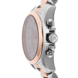 Michael Kors Bradshaw Chronograph White Dial Two Tone Steel Strap Watch For Women - MK7258 Authentic Buy Shop Now