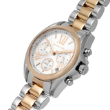 Michael Kors Bradshaw Chronograph White Dial Two Tone Steel Strap Watch For Women - MK7258 Authentic Buy Shop Now
