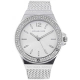 Michael Kors Lennox Three-Hand Silver Dial Silver Steel Strap Watch For Women - MK7337 Authentic Buy Shop Now