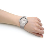 Michael Kors Lennox Three-Hand Silver Dial Silver Steel Strap Watch For Women - MK7337 Authentic Buy Shop Now