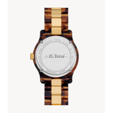 Michael Kors Runway Three-Hand Brown Dial Two Tone Steel Strap Watch for Women - MK7354 Authentic Buy Shop Now