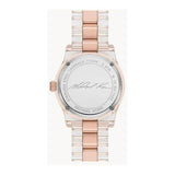 Michael Kors Runway Analog Crystals Rose Gold Dial Two Tone Steel Strap Watch for Women - MK7355 Authentic Buy Shop Now