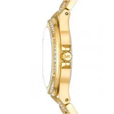 Michael Kors Lenox Three Hand Silver Dial Gold Steel Strap Watch For Women - MK7361 Authentic Buy Shop Now