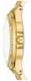 Michael Kors Lenox Three Hand Silver Dial Gold Steel Strap Watch For Women - MK7361 Authentic Buy Shop Now
