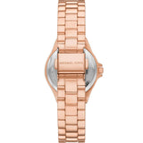 Michael Kors Lennox Analog Pink Dial Rose Gold Steel Strap Watch For Women - MK7396 Authentic Buy Shop Now