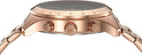 Michael Kors Berkley Chronograph Green Dial Rose Gold Steel Strap Watch For Women - MK7412 Authentic Buy Shop Now