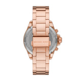 Michael Kors Wren Chronograph Rose Gold Dial Rose Gold Steel Strap Watch for Women - MK7430 Authentic Buy Shop Now