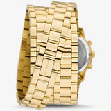 Michael Kors Runway 18K Gold-Plated Triple Wrap Gold Dial Gold Steel Strap Watch for Women - MK7450 Authentic Buy Shop Now