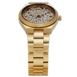 Michael Kors Lennox Three-Hand Gold Dial Gold Steel Strap Watch for Women - MK7500 Authentic Buy Shop Now