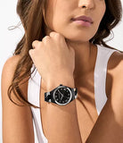 Michael Kors Lennox Analogue Black Dial Two Tone Steel Strap Watch for Women - MK7502 Authentic Buy Shop Now
