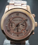 Michael Kors Runway Chronograph Rose Gold Dial Rose Gold Steel Strap Watch for Men - MK8096 Authentic Buy Shop Now
