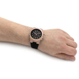 Michael Kors Dylan Black Dial Black Rubber Strap Watch for Men - MK8184 Authentic Buy Shop Now