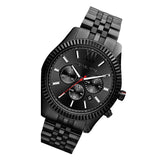 Michael Kors Lexington Chronograph Black Dial Black Steel Strap Watch for Men - MK8320 Authentic Buy Shop Now