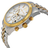 Michael Kors Lexington Silver Dial Two Tone Steel Strap Watch for Men - MK8344 Authentic Buy Shop Now