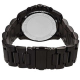 Michael Kors Brecken Chronograph Black Dial Black Steel Strap Watch For Men - MK8482 Authentic Buy Shop Now