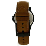 Michael Kors Paxton Analog Black Dial Brown Rubber Strap Watch For Men - MK8502 Authentic Buy Shop Now