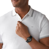 Michael Kors Slim Runway Black Dial Black Steel Strap Watch for Men - MK8507 Authentic Buy Shop Now