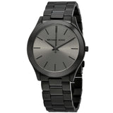 Michael Kors Slim Runway Black Dial Black Steel Strap Watch for Men - MK8507 Authentic Buy Shop Now