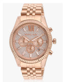 Michael Kors Lexington Rose Gold Dial Rose Gold Stainless Steel Strap Watch for Men - MK8580 Authentic Buy Shop Now
