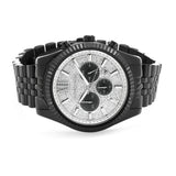 Michael Kors Lexington Chronograph Crystals Silver Dial Black Steel Strap Watch for Men - MK8605 Authentic Buy Shop Now