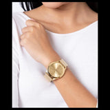 Michael Kors Slim Runway Quartz Gold Dial Gold Mesh Bracelet Watch For Women - MK8625 Authentic Buy Shop Now