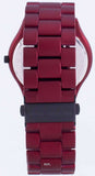 Michael Kors Slim Runway Quartz Black Dial Red Steel Strap Watch for Men - MK8712 Authentic Buy Shop Now
