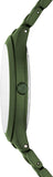 Michael Kors Slim Runway Quartz Black Dial Green Steel Strap Watch For Men - MK8715 Authentic Buy Shop Now