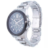 Michael Kors Brecken Chronograph Black Dial Silver Steel Strap Watch For Men - MK8847 Authentic Buy Shop Now