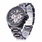 Michael Kors Brecken Chronograph Black Dial Black Steel Strap Watch For Men - MK8858 Authentic Buy Shop Now