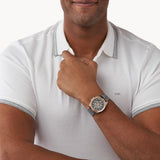 Michael Kors Brecken Chronograph Grey Dial Silver Mesh Strap Watch For Men - MK8868 Authentic Buy Shop Now