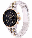 Michael Kors Bayville Chronograph Black Dial Two Tone Steel Strap Watch For Women - MK8872 Authentic Buy Shop Now