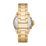 Michael Kors Wren Chronograph Gold Dial Gold Steel Strap Watch For Men - MK8928 Authentic Buy Shop Now