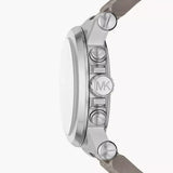 Michael Kors Dylan Chronograph Grey Dial Grey PVC Strap Watch For Men - MK8935 Authentic Buy Shop Now