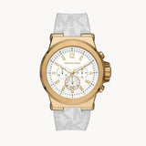 Michael Kors Dylan Chronograph White Dial White Rubber Strap Watch For Men - MK8937 Authentic Buy Shop Now