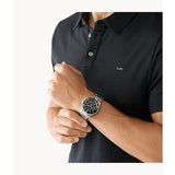 Michael Kors Everest Chronograph Black Dial Silver Steel Strap Watch For Men - MK8976 Authentic Buy Shop Now