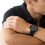 Michael Kors Everest Chronograph Black Dial Black Silicone Strap Watch For Men - MK8980 Authentic Buy Shop Now