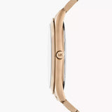 Michael Kors Slim Runway Three-Hand Gold Dial Gold Steel Strap Watch for Women - MK9122 Authentic Buy Shop Now