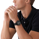 Michael Kors Accelerator Chronograph Black Dial Black Nylon Strap Watch for Men - MK9143 Authentic Buy Shop Now