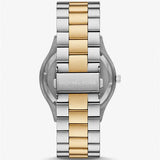 Michael Kors Slim Runway Quartz Green Dial Two Tone Steel Strap Watch for Women - MK9149 Authentic Buy Shop Now